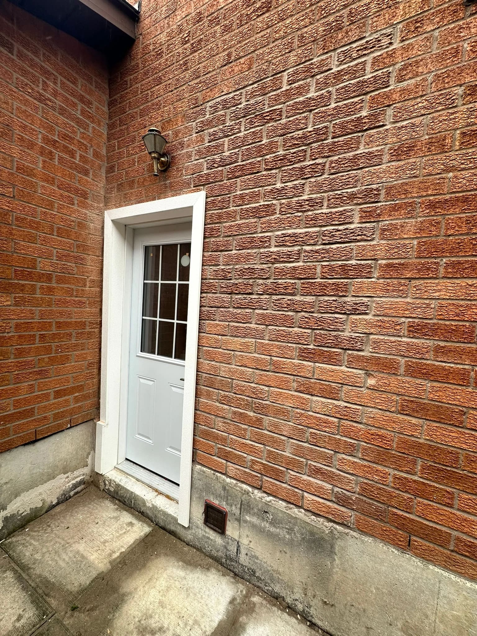 Completed exterior entrance renovation