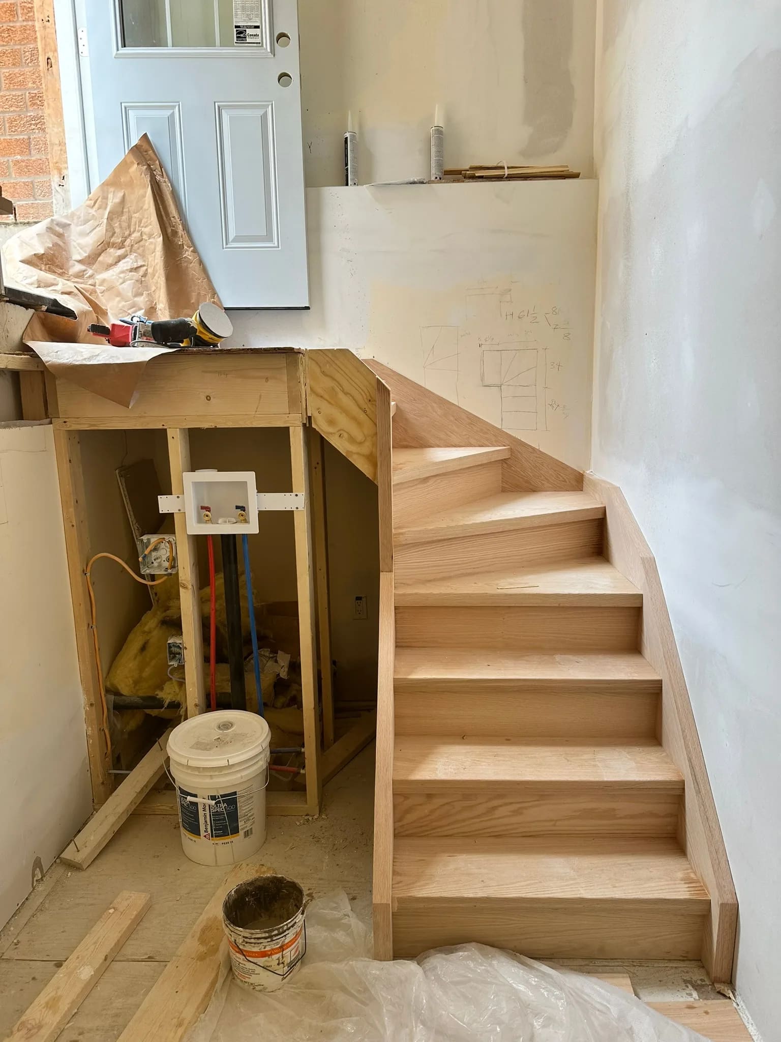 New custom basement staircase