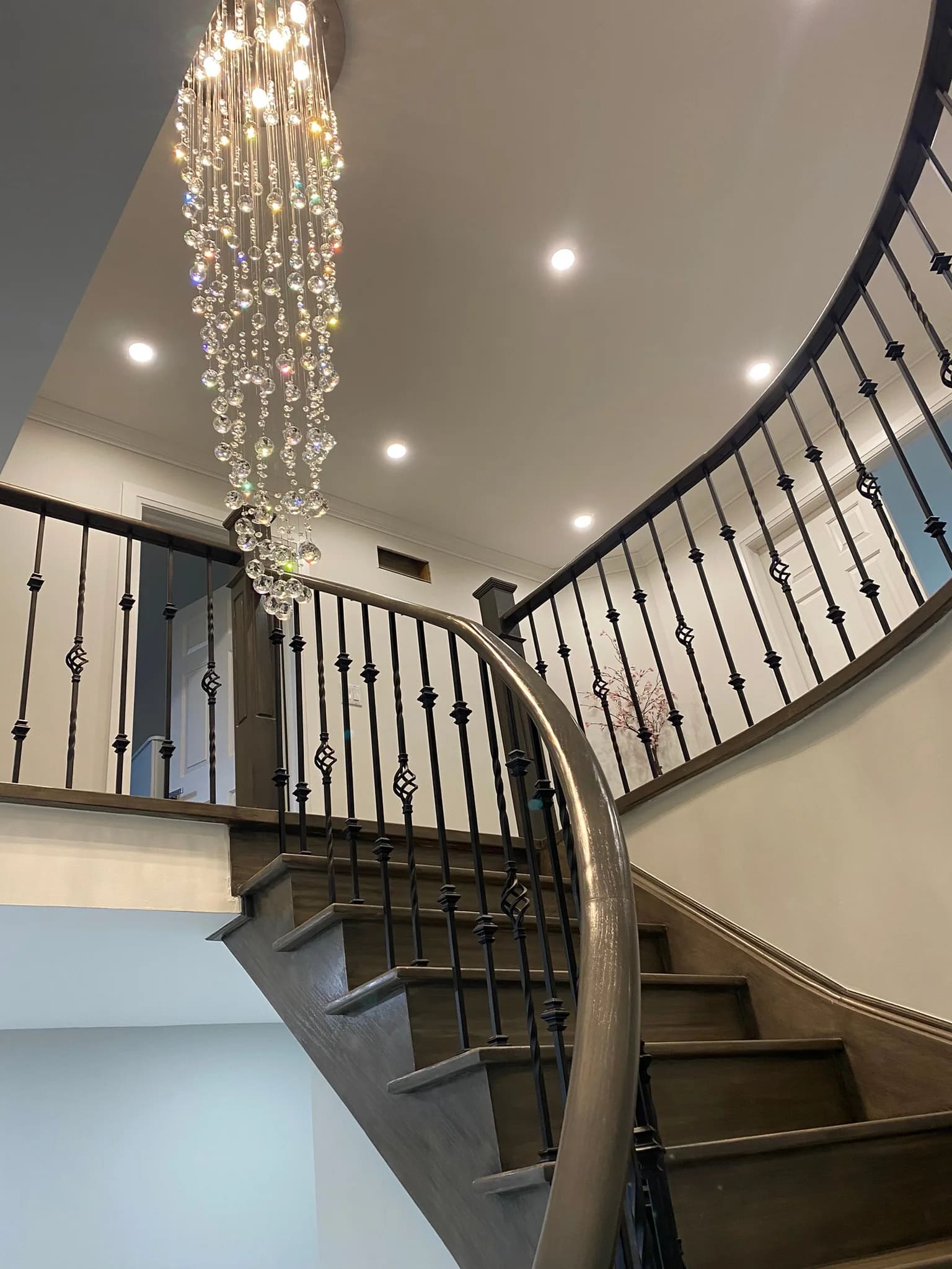 Elegant curved staircase