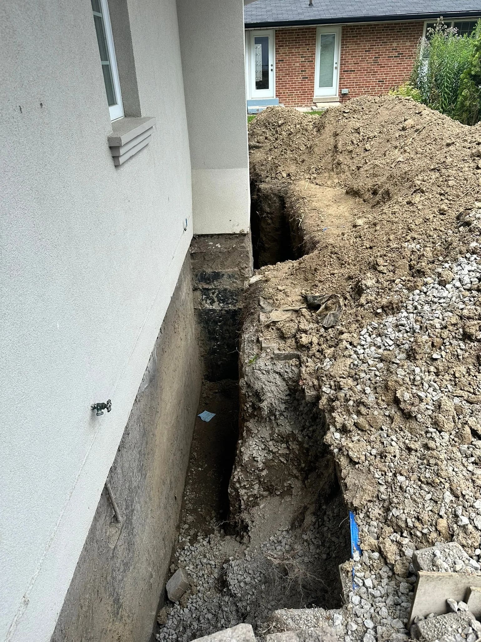 Foundation excavation