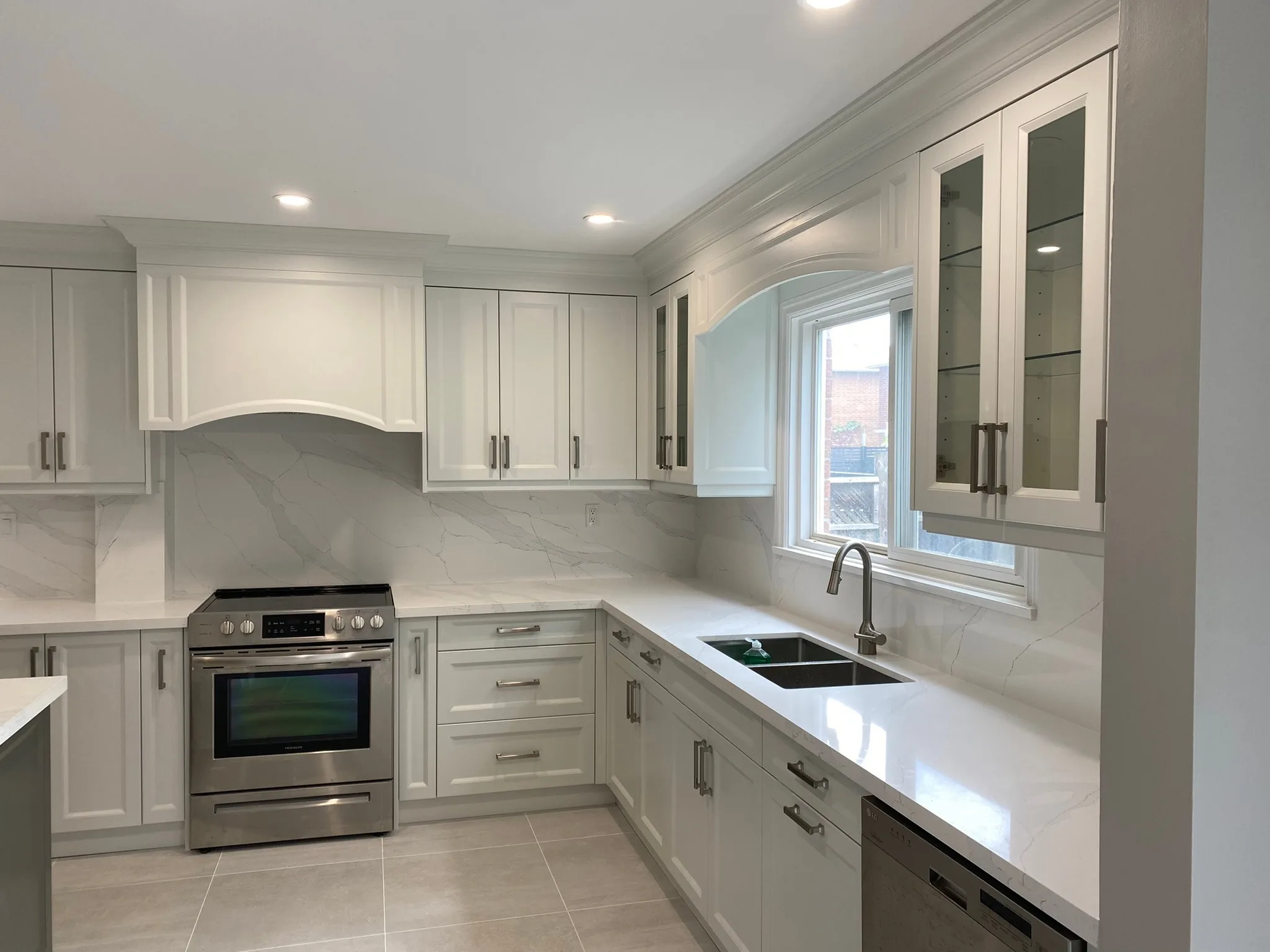 Custom kitchen renovation .