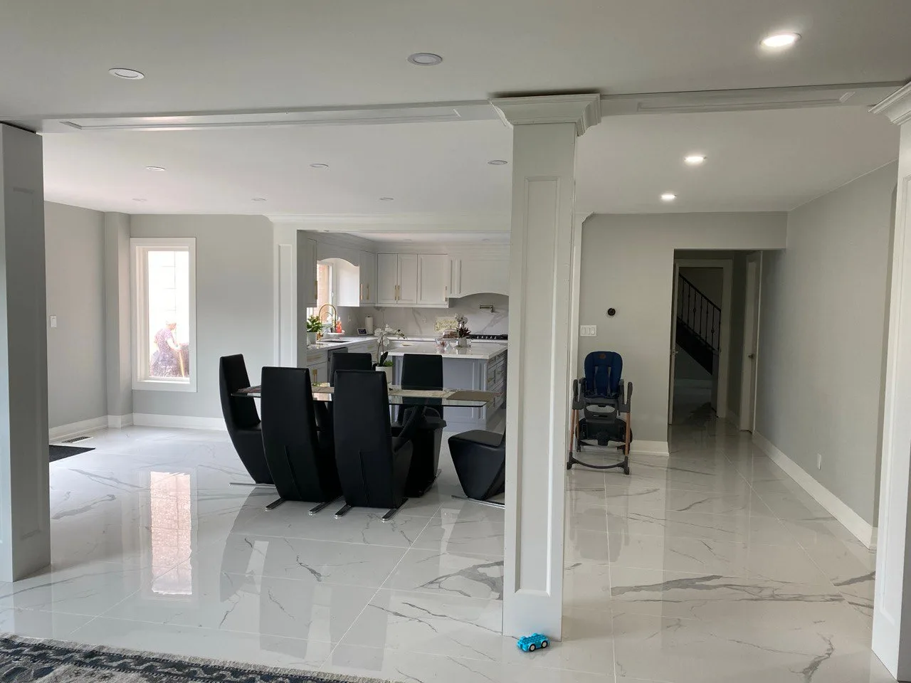 Completed open-concept living